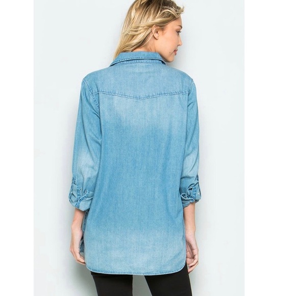 Long Sleeve Denim Top! - Picture 5 of 6